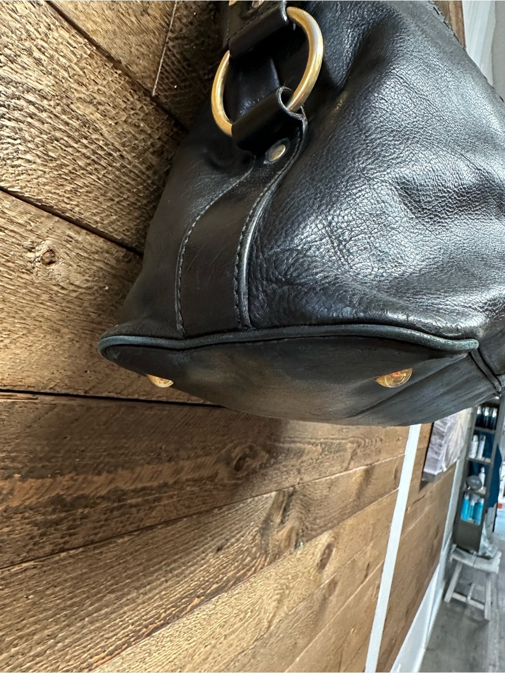 Saint Laurent YSL Black Leather Muse Satchel Bag Gold Hardware Made in Italy - Picture 6 of 15